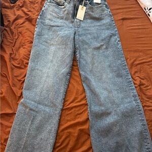 Good American Light Blue Flare Jeans
